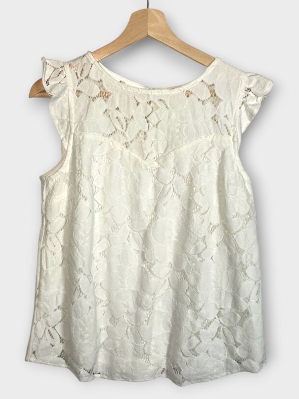 MONTEAU Popover Top Blouse LARGE Feminine Casual NEW